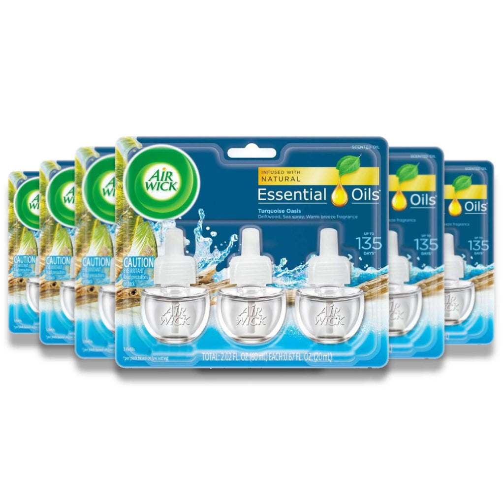 Air Wick Plug in Refill - Turquoise Oasis, 0.67 Oz - 6 Pack (3 Ct Each) Contarmarket