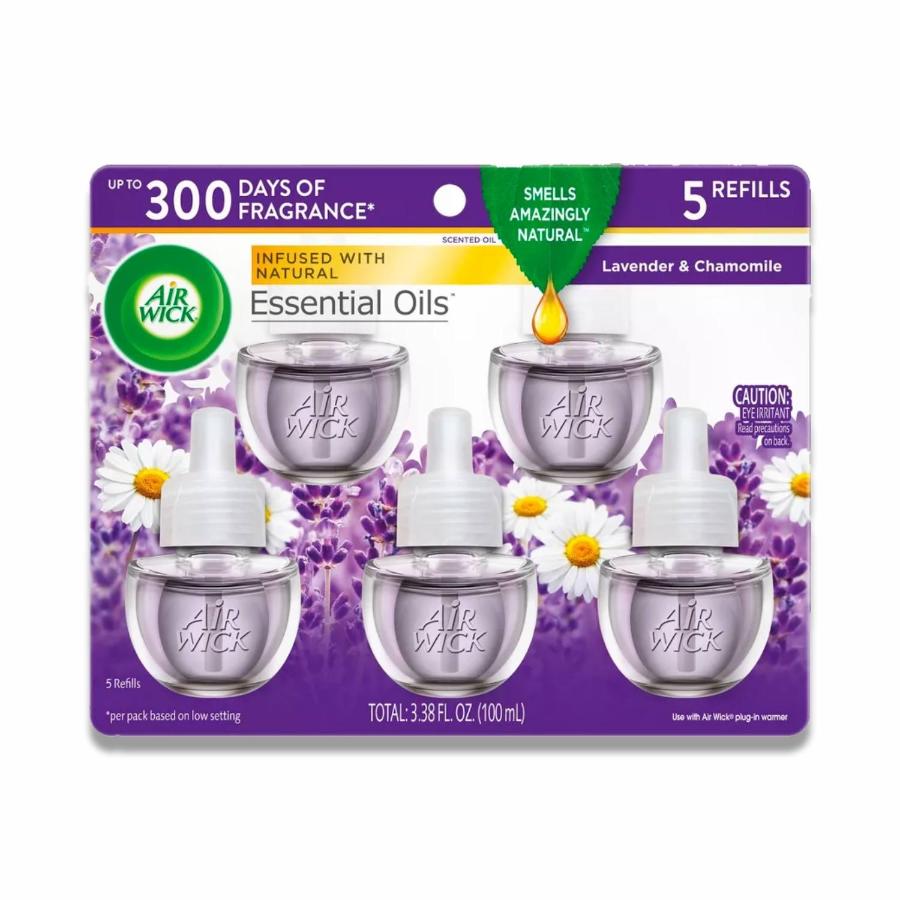 Air Wick - Scented Oil, Lavender & Chamomile - 3.38 Oz - 5 Pack (5 Ct Each)