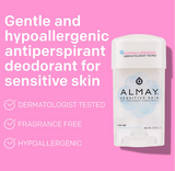 Almay - Anti-Perspirant & Deodorant, Clear Gel, Fragrance Free - 2.25 Oz - 24 Pack