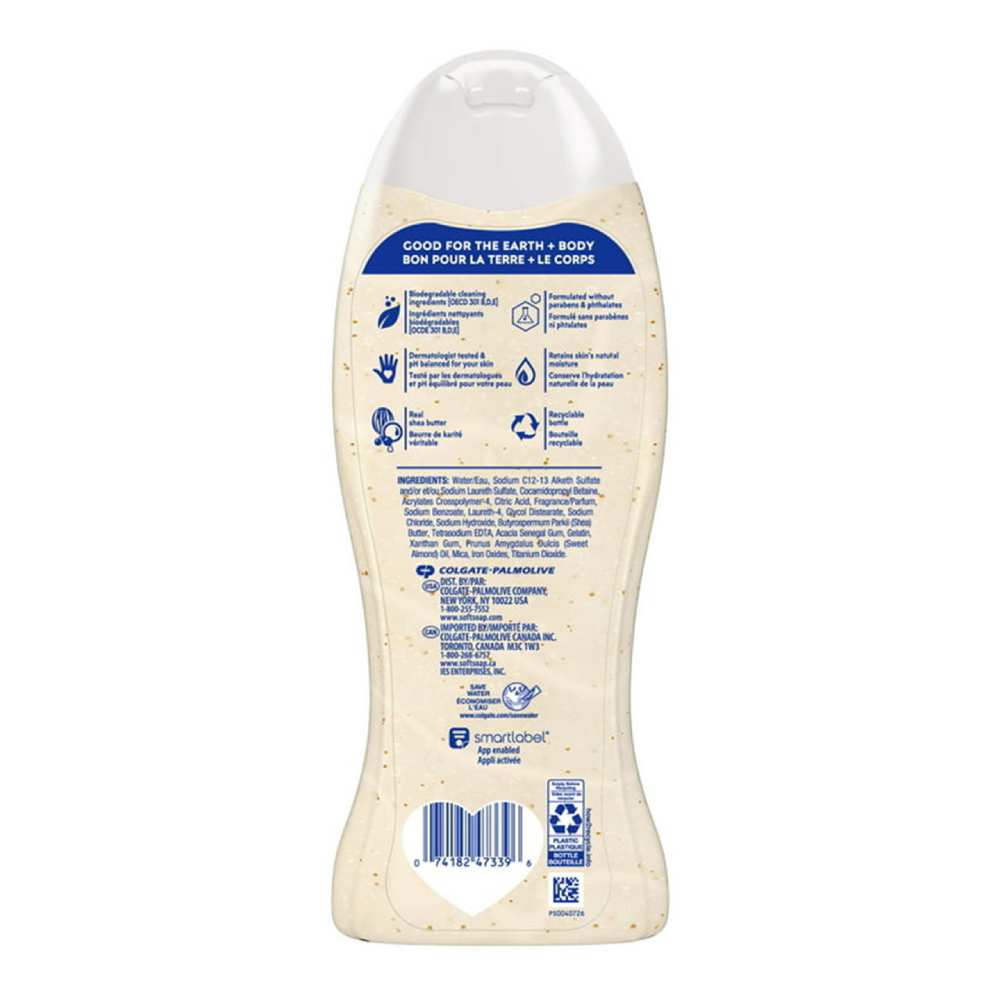 Softsoap - Body Wash, Moisturizing Shea And Almond Oil Scent - 20 Oz - 4 Pack
