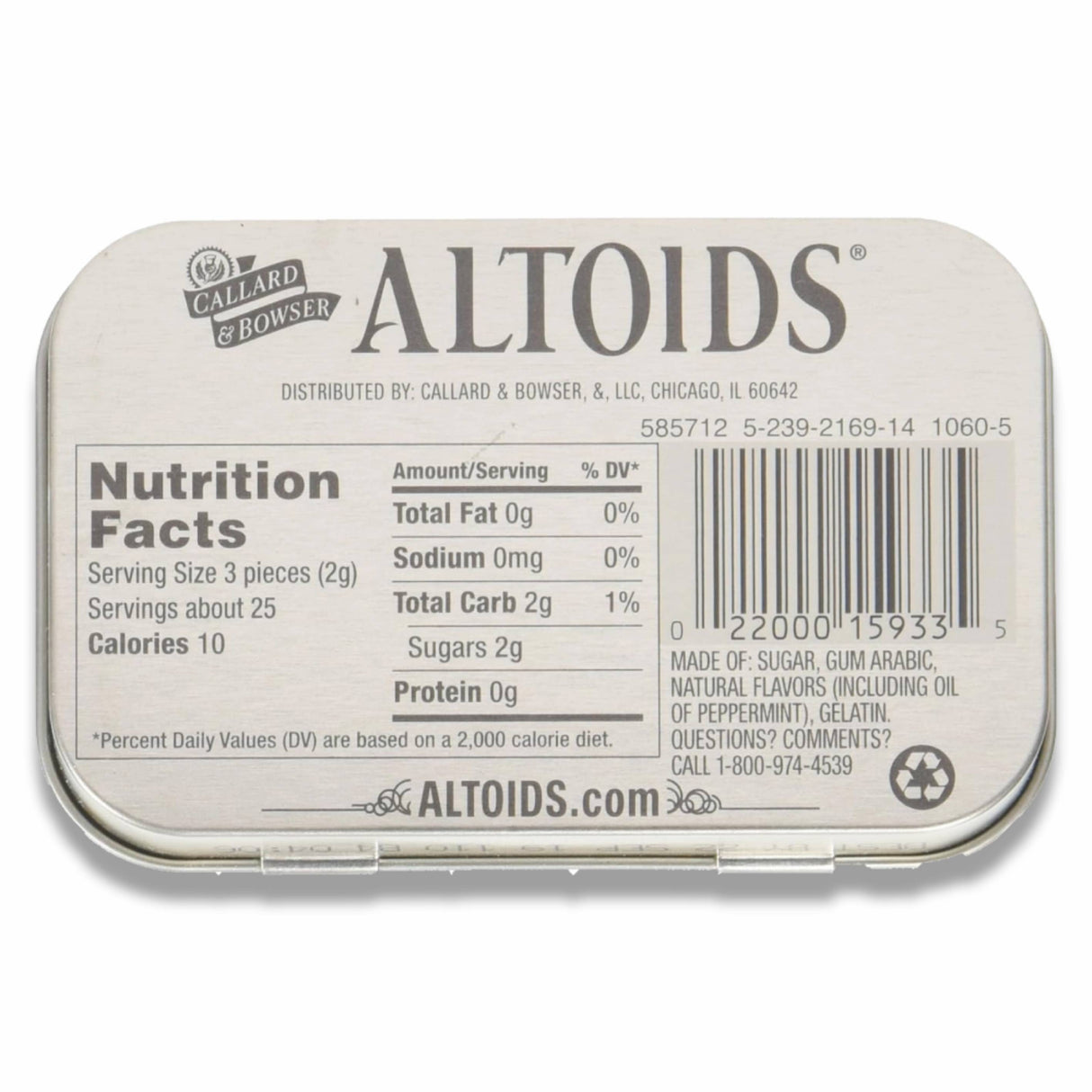 Altoids - Peppermint Mint Candies, 1.76 Oz - 12 Pack