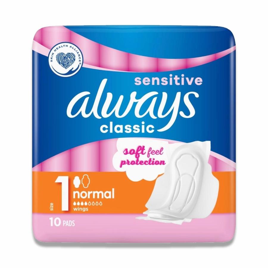 Always - Classic Sensitive Normal Bulk - 10 Ct - 16 Pack