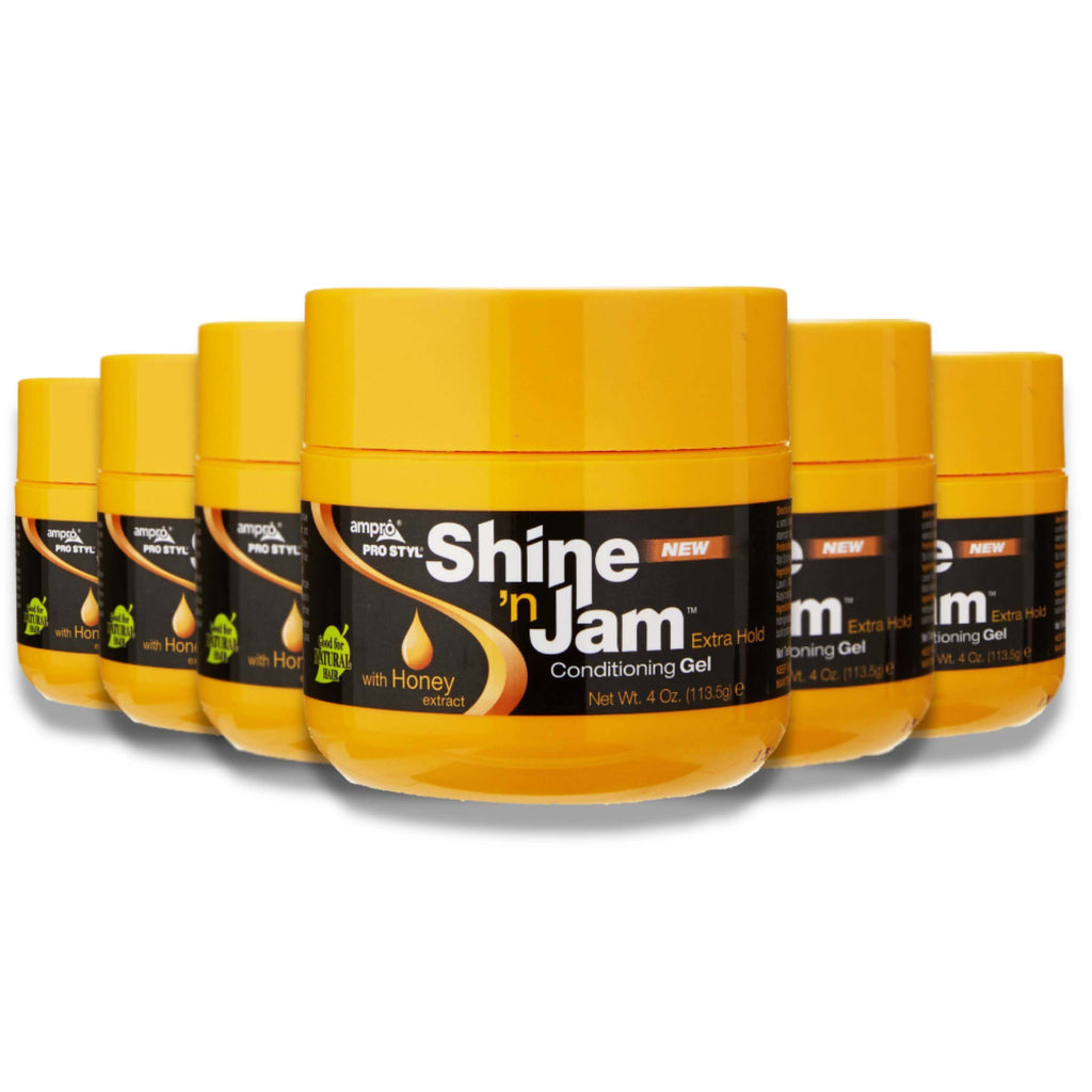 Ampro Shine'n Jam Gel - Extra Hold, 4 Oz - 6 Pack Contarmarket