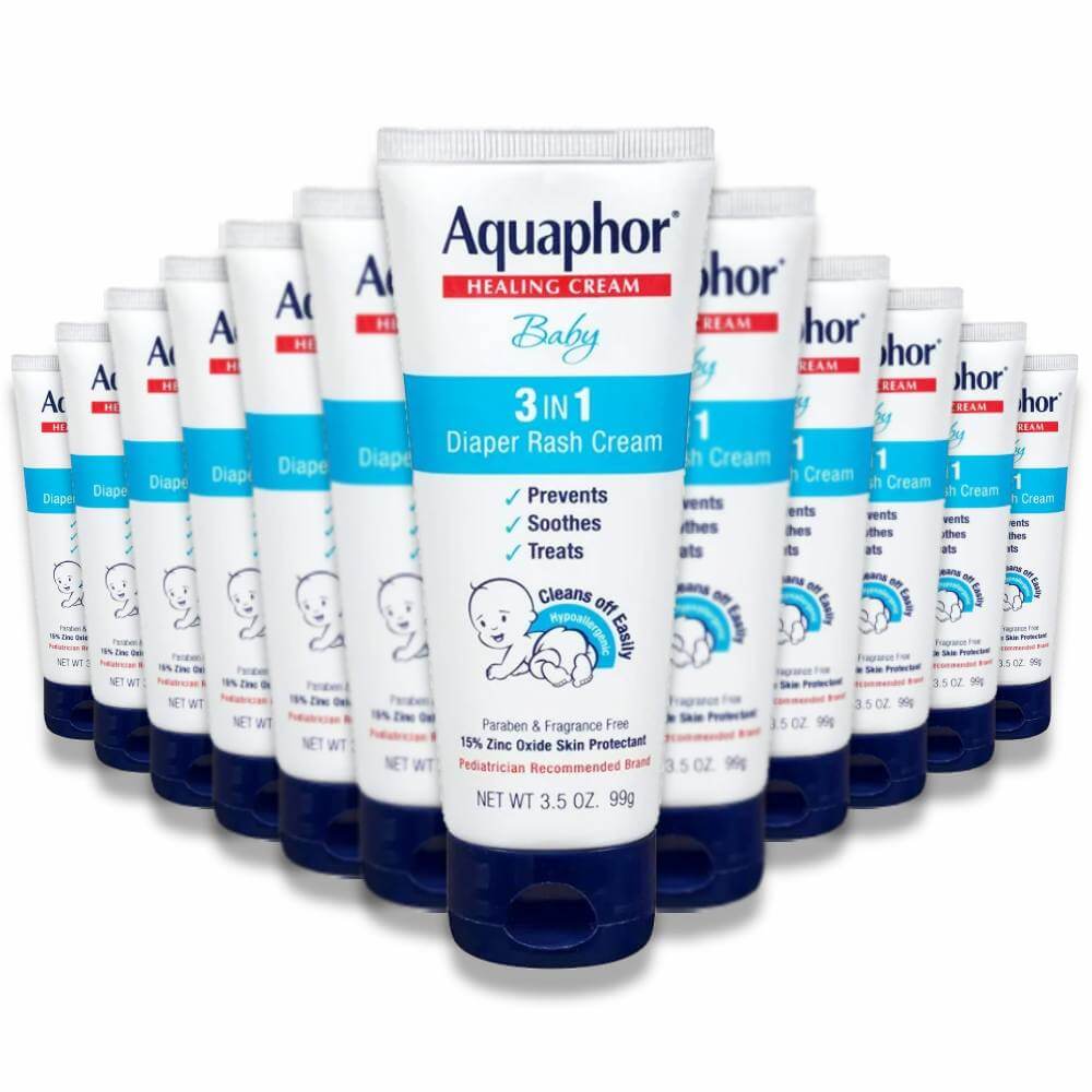 Aquaphor Baby Diaper Rash Cream 3.5 Oz 12 Pack Contarmarket