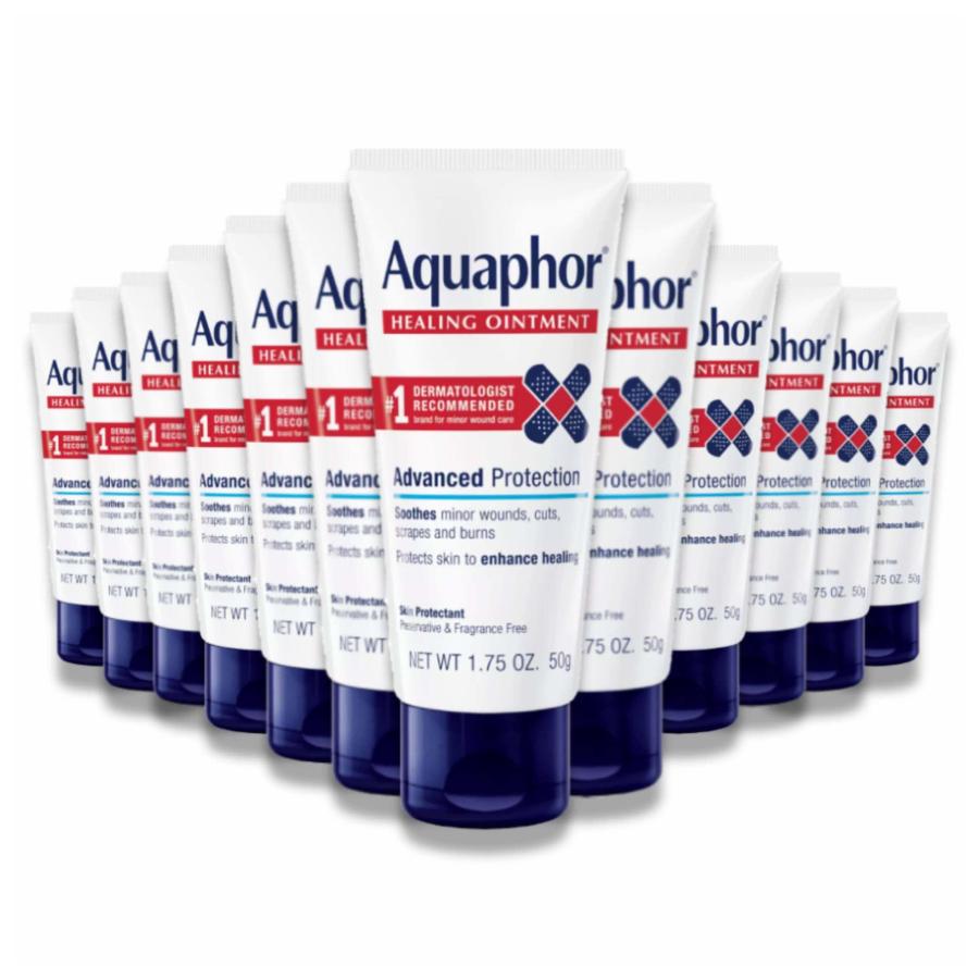 Aquaphor - Healing Ointment for Dry, Cracked or Irritated Skin - 1.75 Oz - 12 Pack