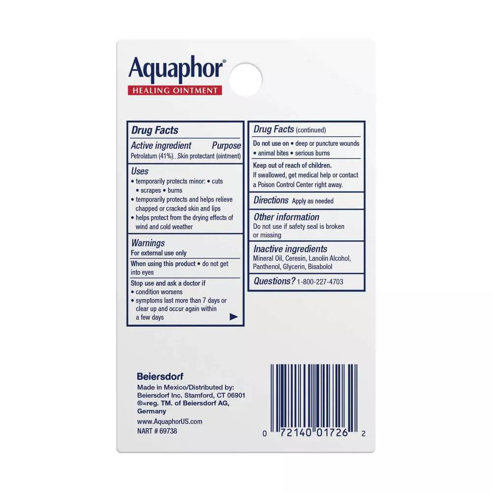 Aquaphor Mini Jar Advanced Therapy Moisturizer - 0.25 Oz - 12 Pack Contarmarket