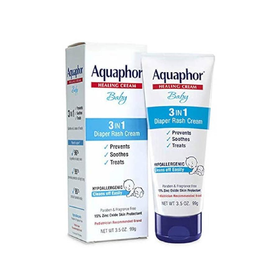 Aquaphor - Baby Diaper Rash Cream- 3.5 Oz - 12 Pack