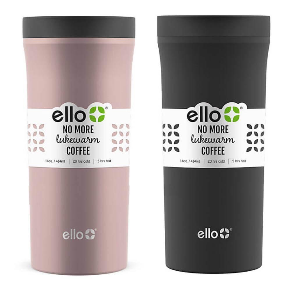 ELLO - Arabica -  Stainless Steel Travel Tumbler, Assorted Colors - 14 Oz - 2 Pack