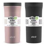 ELLO - Arabica -  Stainless Steel Travel Tumbler, Assorted Colors - 14 Oz - 2 Pack