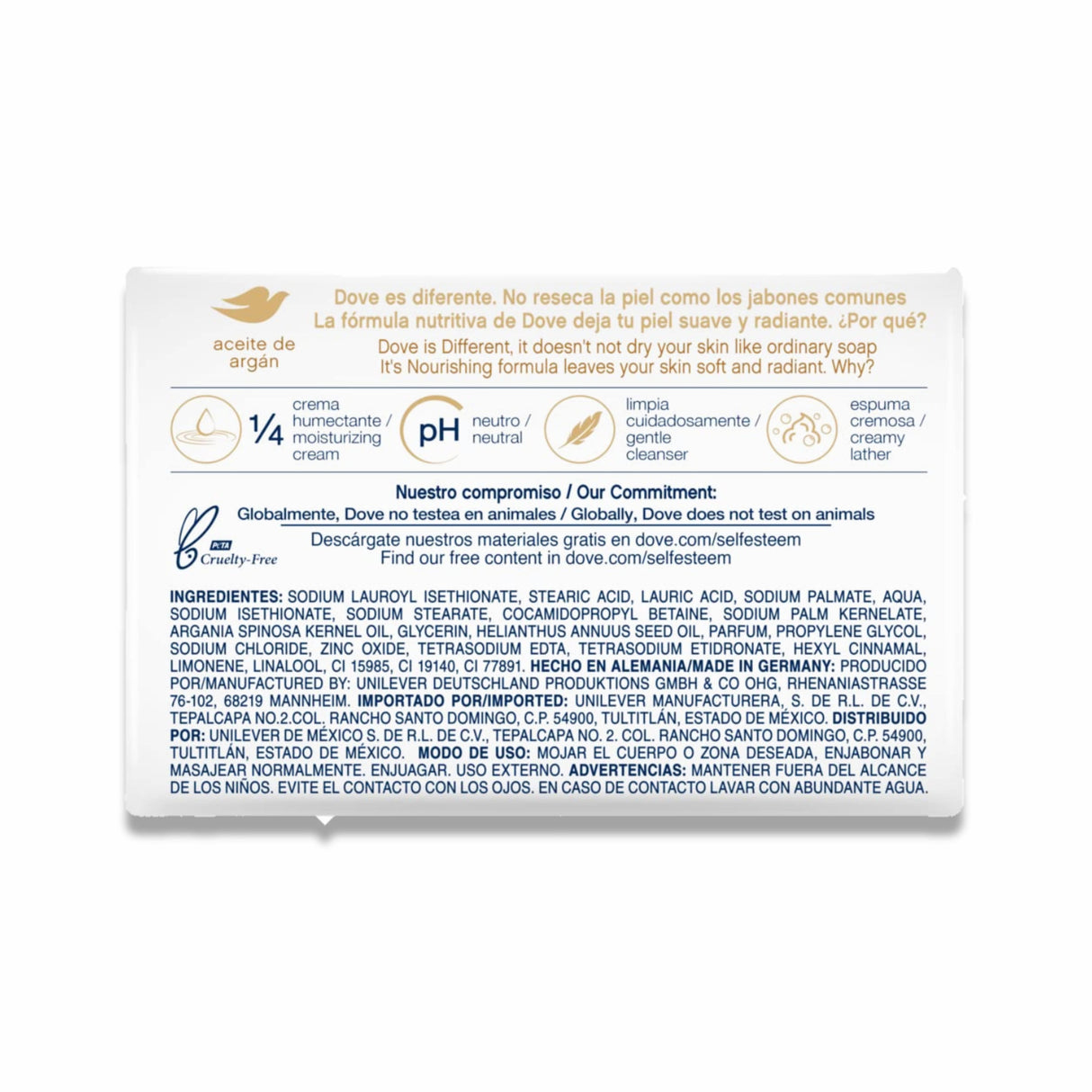 Dove  - Argan Oil Beauty Bar Soap - 4.75 Oz - 3 Pack