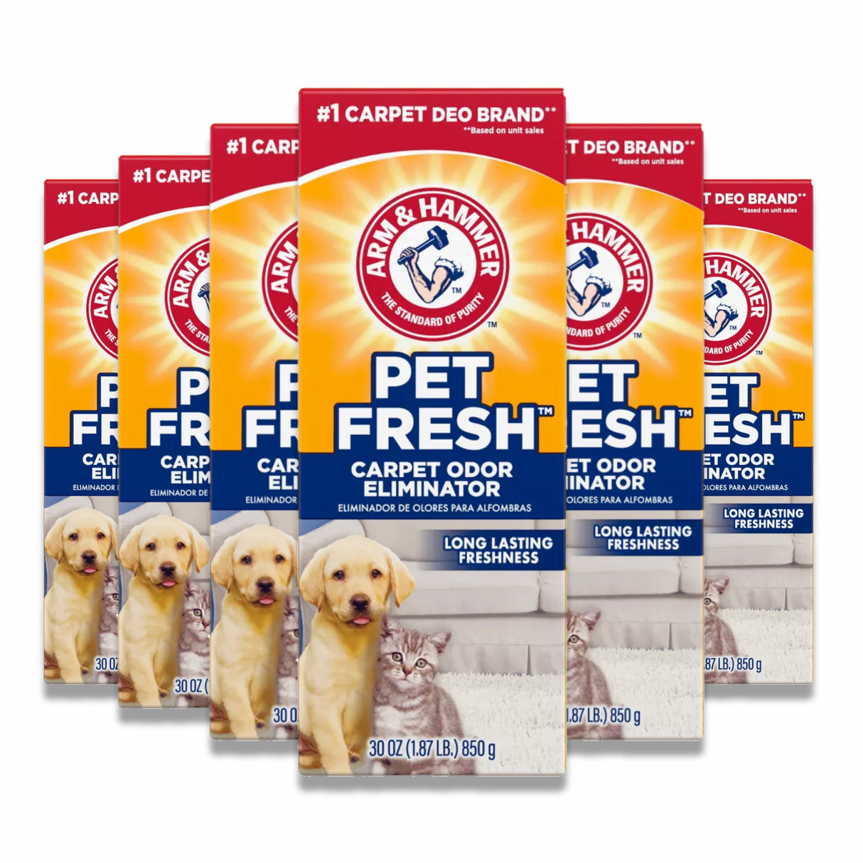 A&H - Pet Fresh Carpet Odor Eliminator - 30 Oz - 6 Pack