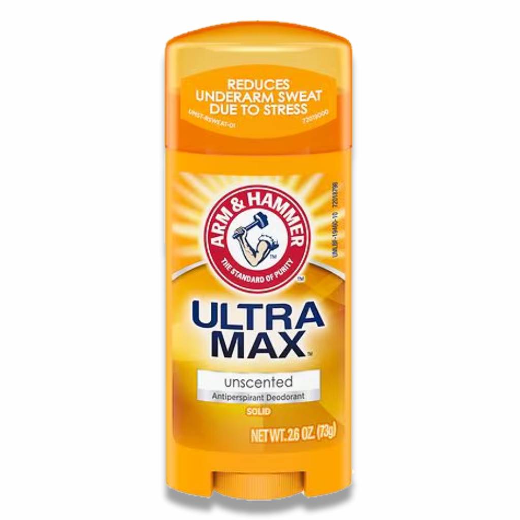 A&H - Ultra Max Solid Antiperspirant Deodorant Unscented - 2.6 Oz - 12 Pack