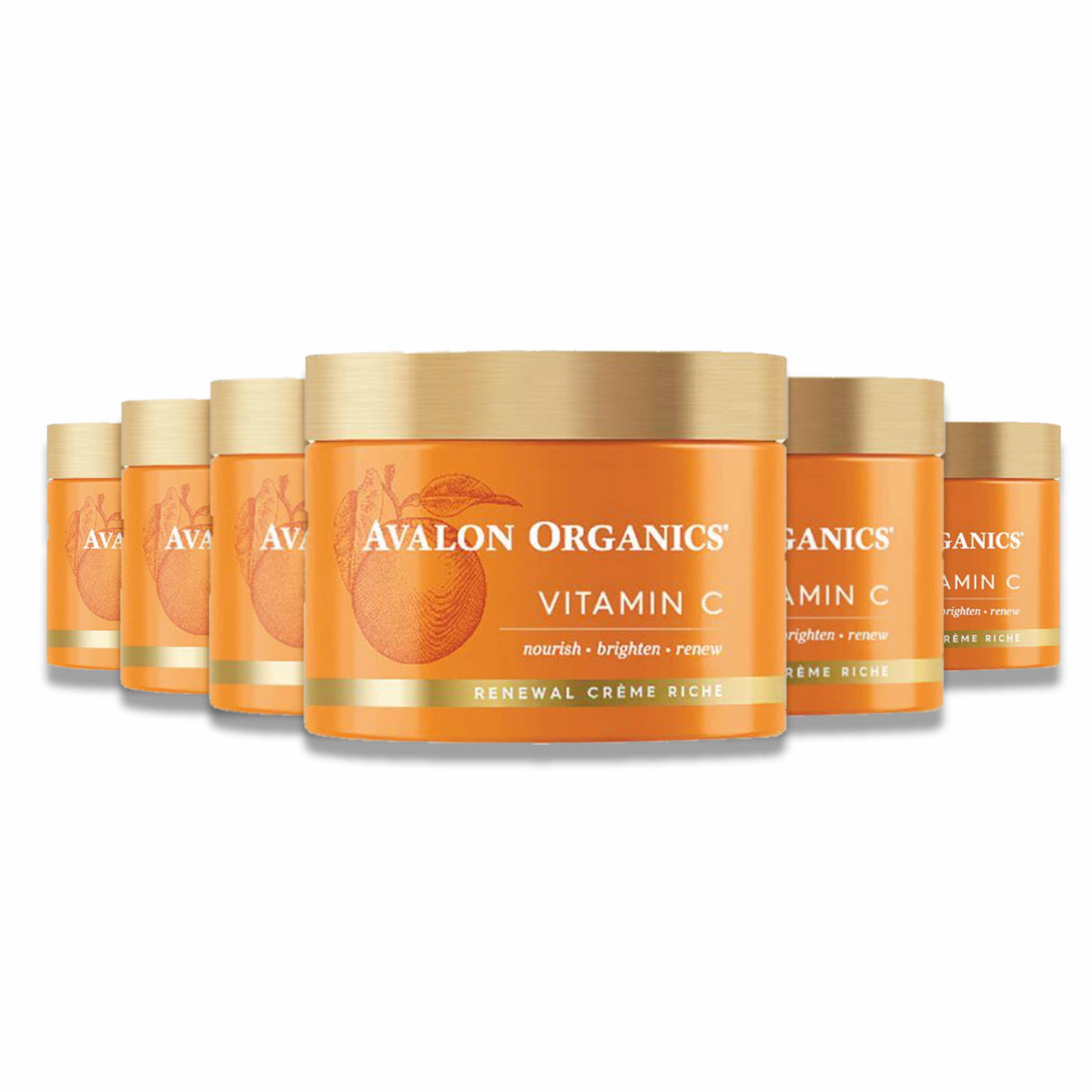 Avalon - Organics Skin Moisturizer with Vitamin C, Cruelty-Free - 1.7 Oz - 6 Pack