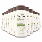 Aveeno - Daily Moisturizing Nourishes Dry Skin Body Wash  - 18 Oz - 12 Pack