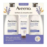 Aveeno - Stress Relief Body Lotion - 18 Oz - 2 Pack + 2.5 Oz Tube