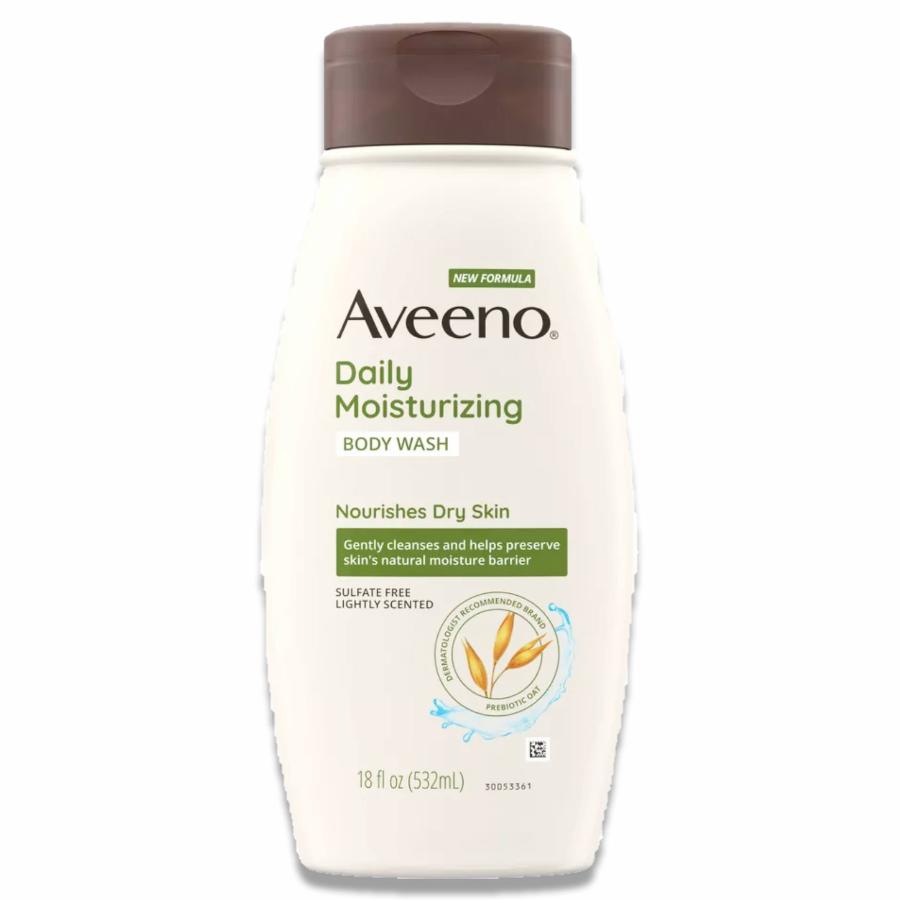 Aveeno - Daily Moisturizing Nourishes Dry Skin Body Wash  - 18 Oz - 12 Pack