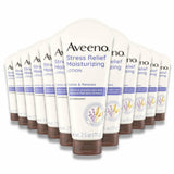 Aveeno Stress Relief Moisturizing Lotion Lavender Scent 2.5 Oz 12 Pack Contarmarket