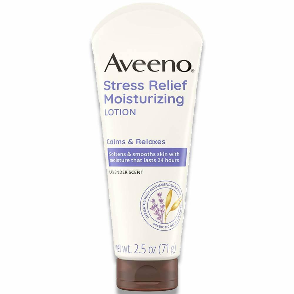 Aveeno - Stress Relief Moisturizing Lotion, Lavender Scent - 2.5 Oz - 3 Pack