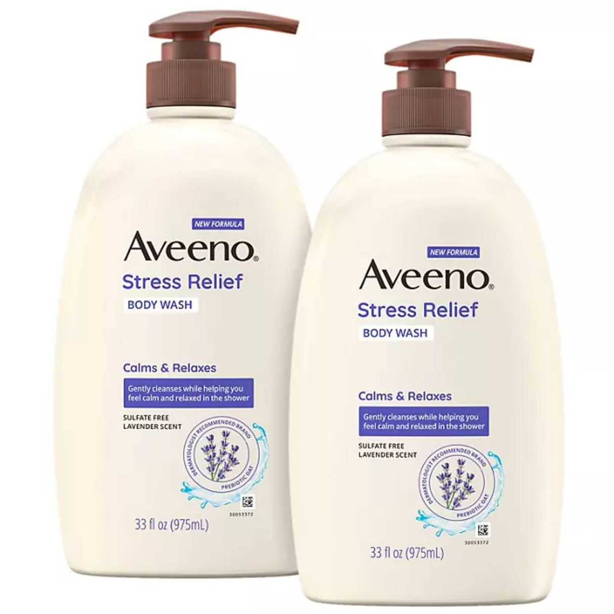 Aveeno - Stress Relief Body Wash with Lavender & Chamomile, 33 fl. oz., 2 pk.