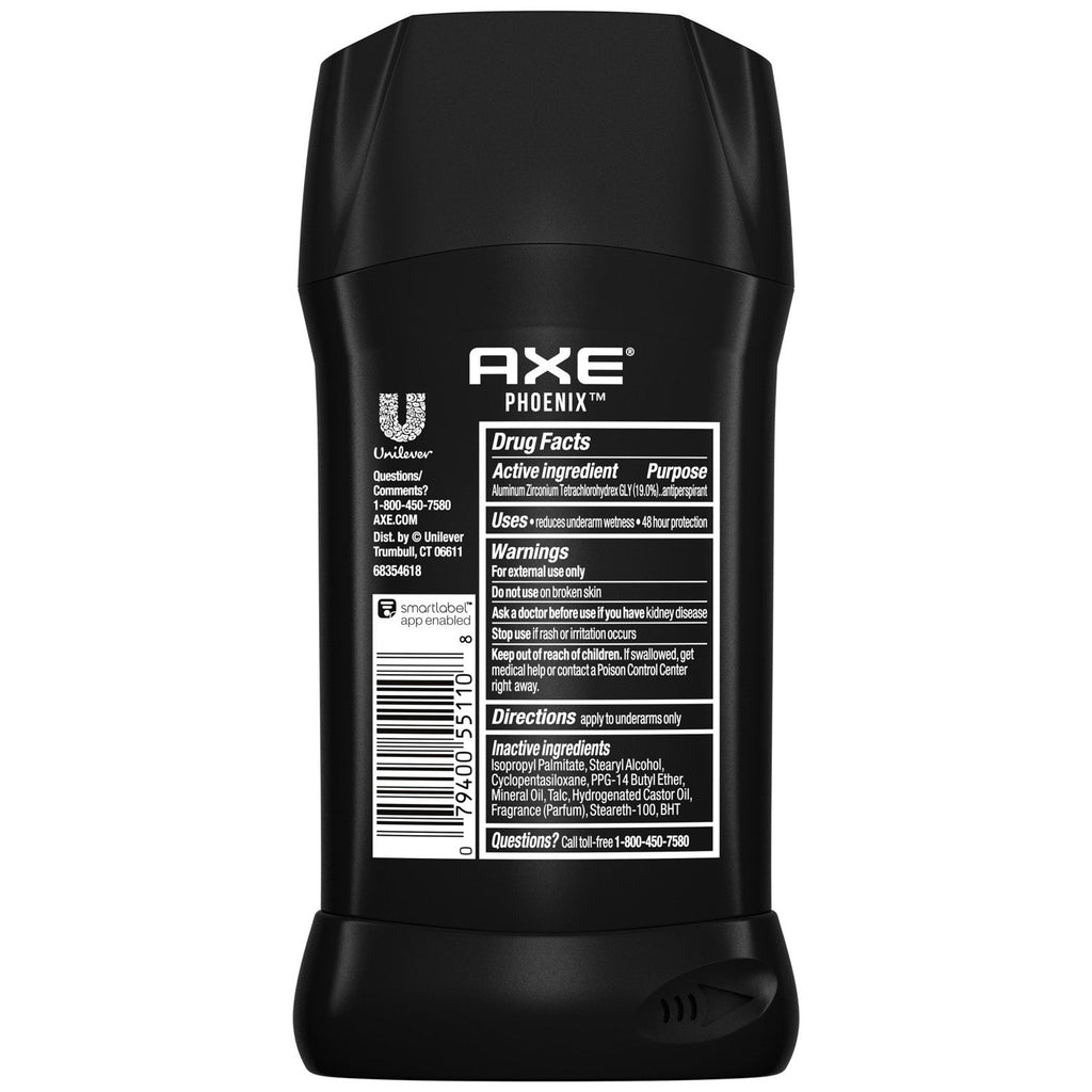 Axe Deodorant, Invisible Solid, Phoenix, Bulk - 12 Pack, 2.7 Oz Each ($3.18/Ea) (7032864669852)