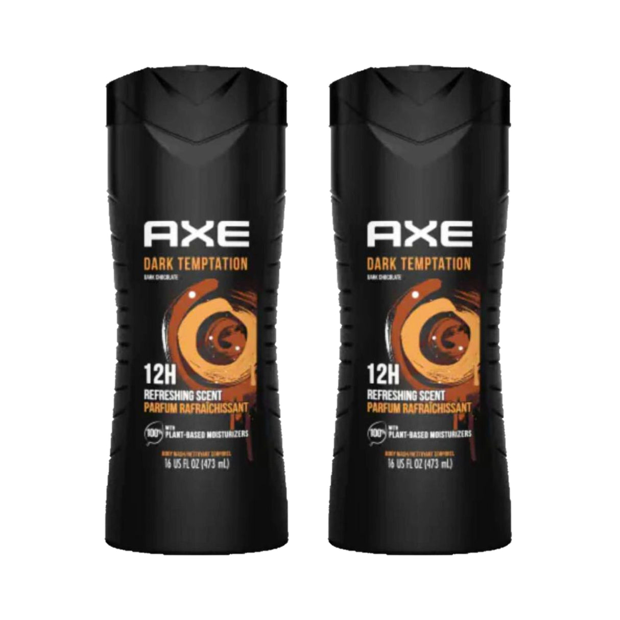 Axe - Dark Temptation Men's Body Wash Liquid - 16 Oz - 2 Pack