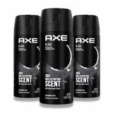 Axe - Body Spray Deodorant 150 ml for Men, Black - 3 Pack - OPEN BOX
