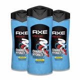 Axe Sport Blast Clean + Recharged 2-in-1 Body Wash Soap + Shampoo - 16 fl Oz -  3 Pack