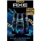 AXE - Premium Deodorant Body Spray, Blue Lavender - 4 Oz - 3 Pack