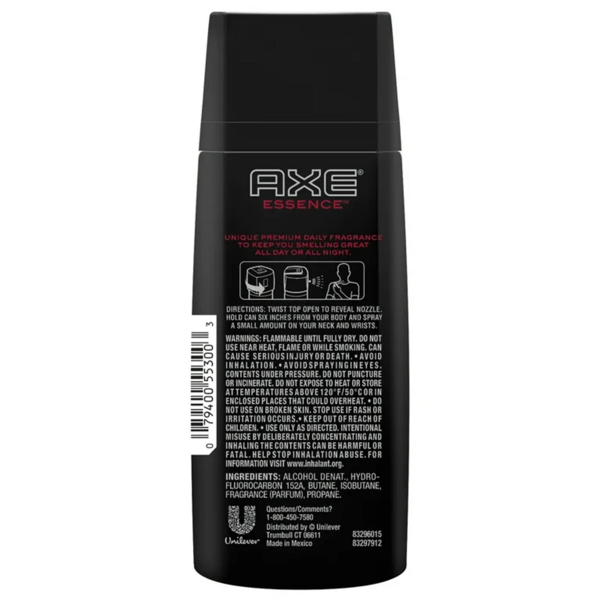 Axe - Body Spray for Men, Essence - 4 Oz - 12 Pack