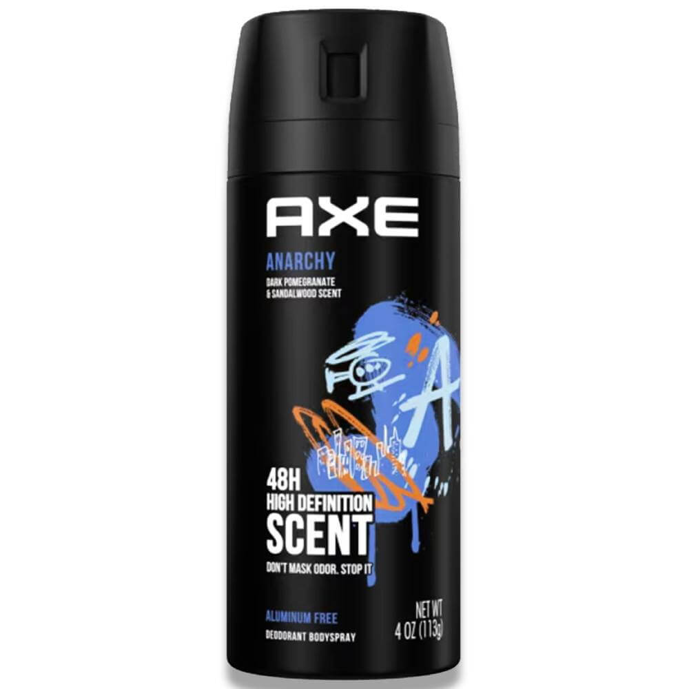 Axe Deodorant Body Spray for Men Anarchy - 4 oz - 12 Pack Contarmarket