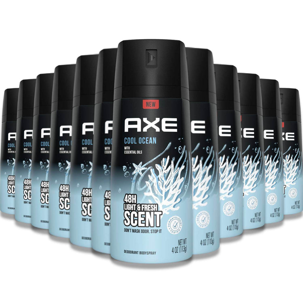 Axe Cool Ocean Deodorant Bodyspray - 4 Oz - 12 Pack Contarmarket