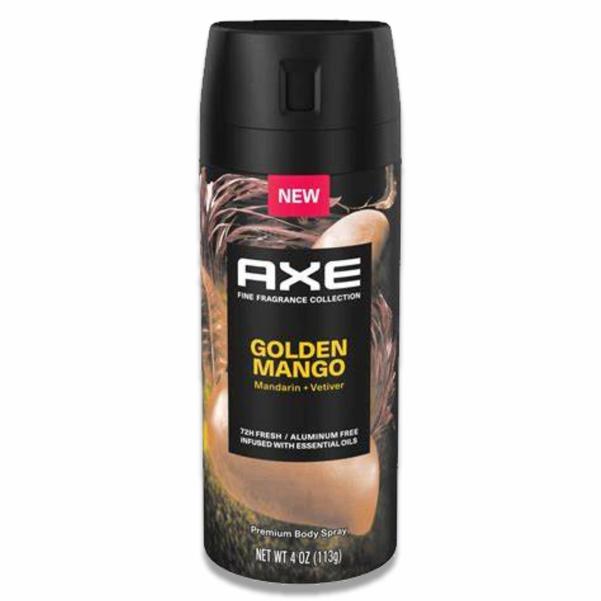 Axe - Fine Fragrance Body Spray Golden Mango Mandarin Vetiver - 4 Oz - 12 Pack