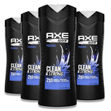 Axe Clean & Strong 2 in 1 Shampoo + Conditioner Phoenix 16 Oz 4 Pack Contarmarket