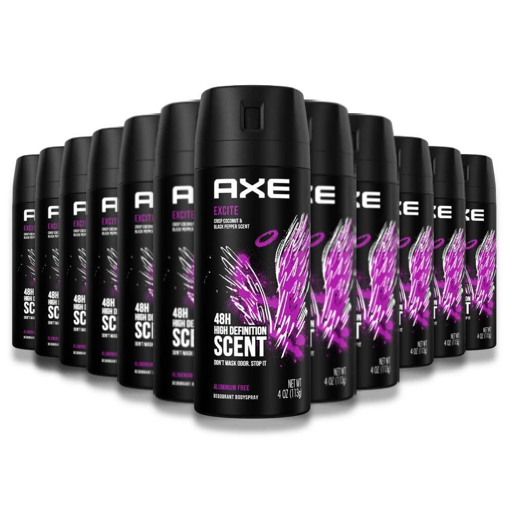 Axe Excite Deodorant Body Spray - 12 Pack Contarmarket 