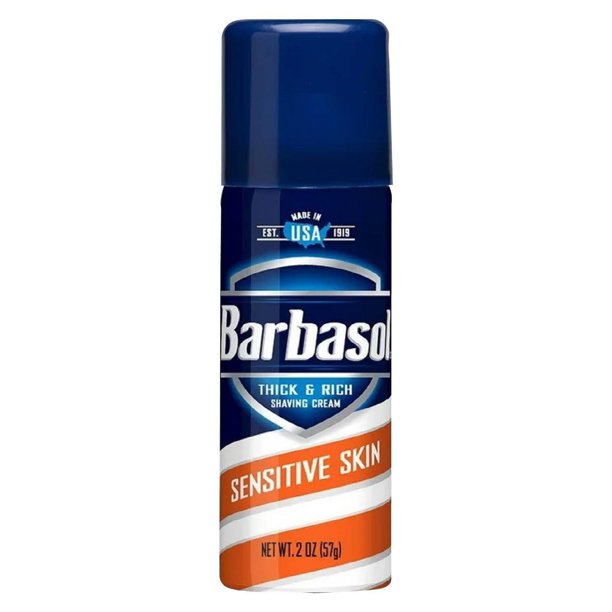 Barbasol Thick & Rich  Shaving Cream Sensitive Skin 2 oz ea - 24 Pack