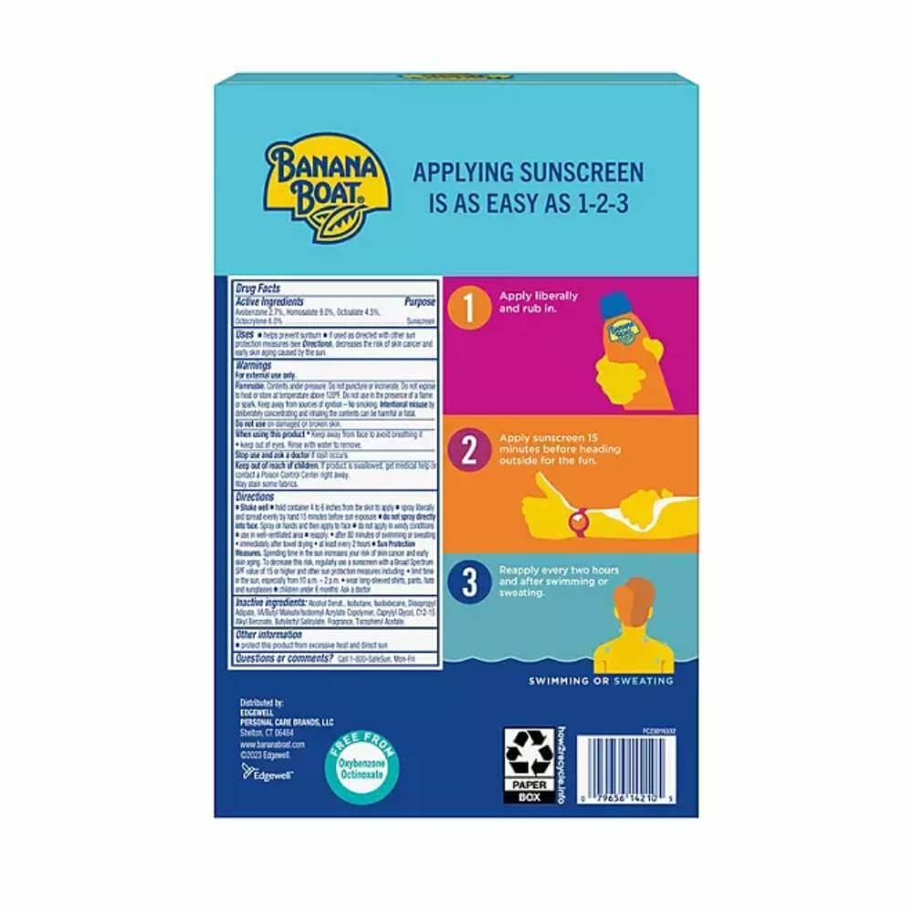 Banana Boat - Sport Ultra Sunscreen Spray, SPF 50 - 6 Oz - 3 Pack