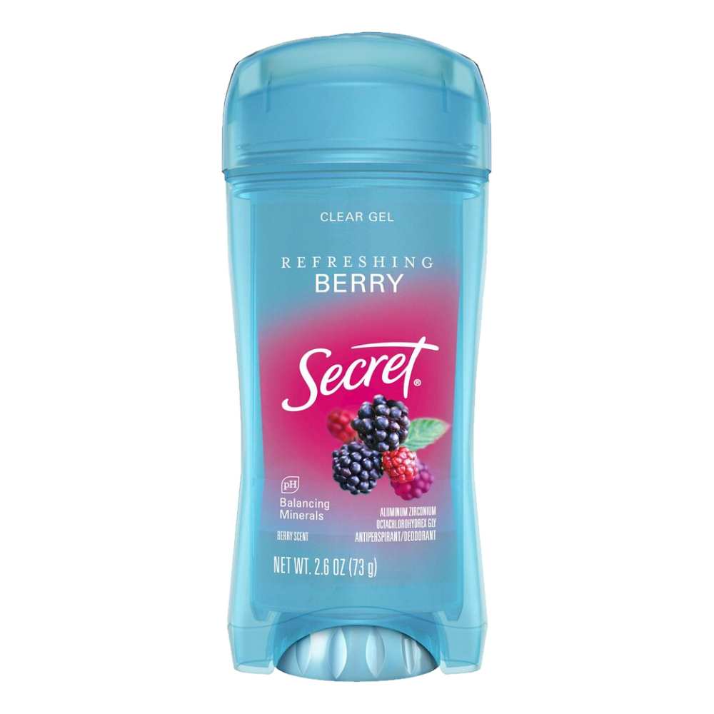 Secret Clear Gel Berry Antiperspirant & Deodorant  2.6 Oz - 12 Pack