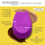 Ecotools - Bioblender Makeup Sponge, Eco-Friendly, Purple - 1 Ct Each - 16 Pack