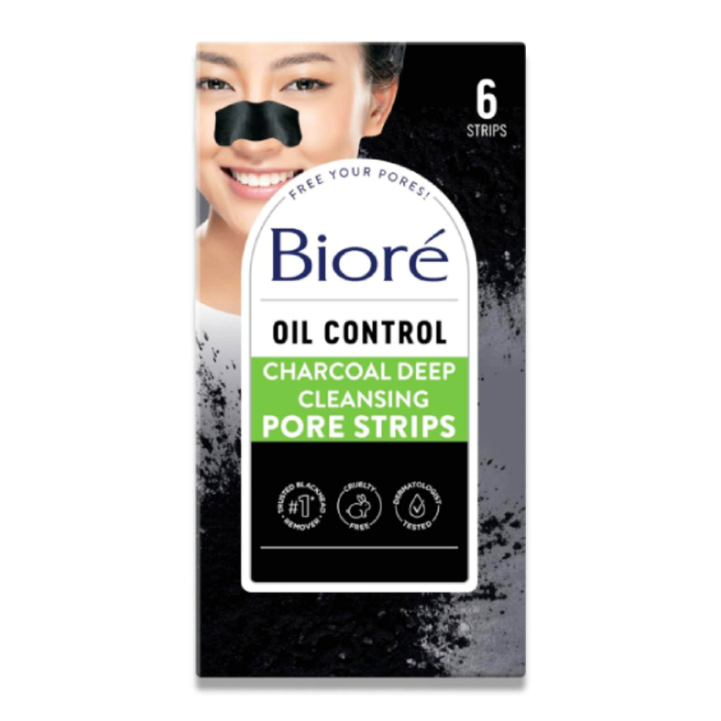 Bioré Charcoal Blackhead Pore Strips - 12 Pack Contarmarket