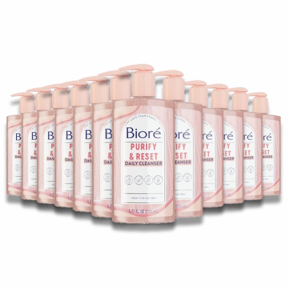 Bioré Charcoal Cleanser for Oily Skin - 12 Pack Contarmarket 