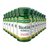 Nature's Bounty Biotin 10000 mcg Ultra Strength  120 Softgels - 12 Pack