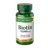 Nature's Bounty Biotin 10000 mcg Ultra Strength  120 Softgels - 12 Pack