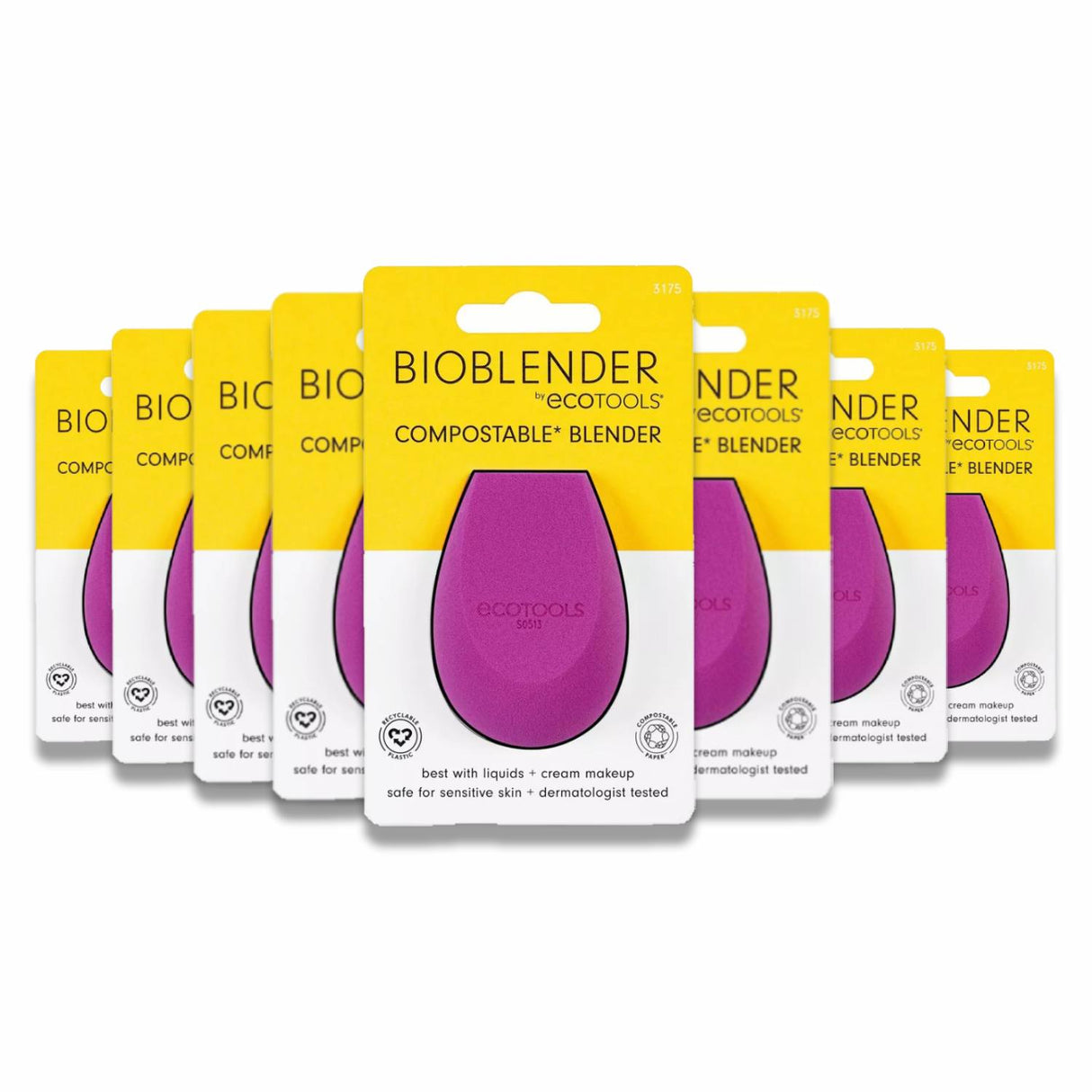 EcoTools - Bioblender Makeup Sponge - 1 Ct Each - 8 Pack