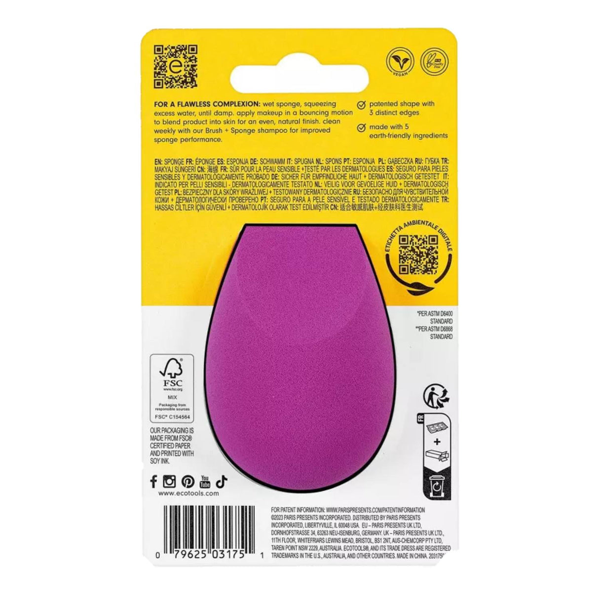 EcoTools - Bioblender Makeup Sponge - 1 Ct Each - 8 Pack