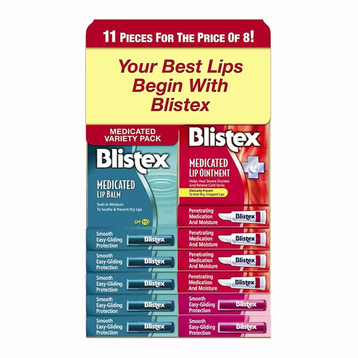 Blistex - Lip Care Variety Pack - 11 Pack