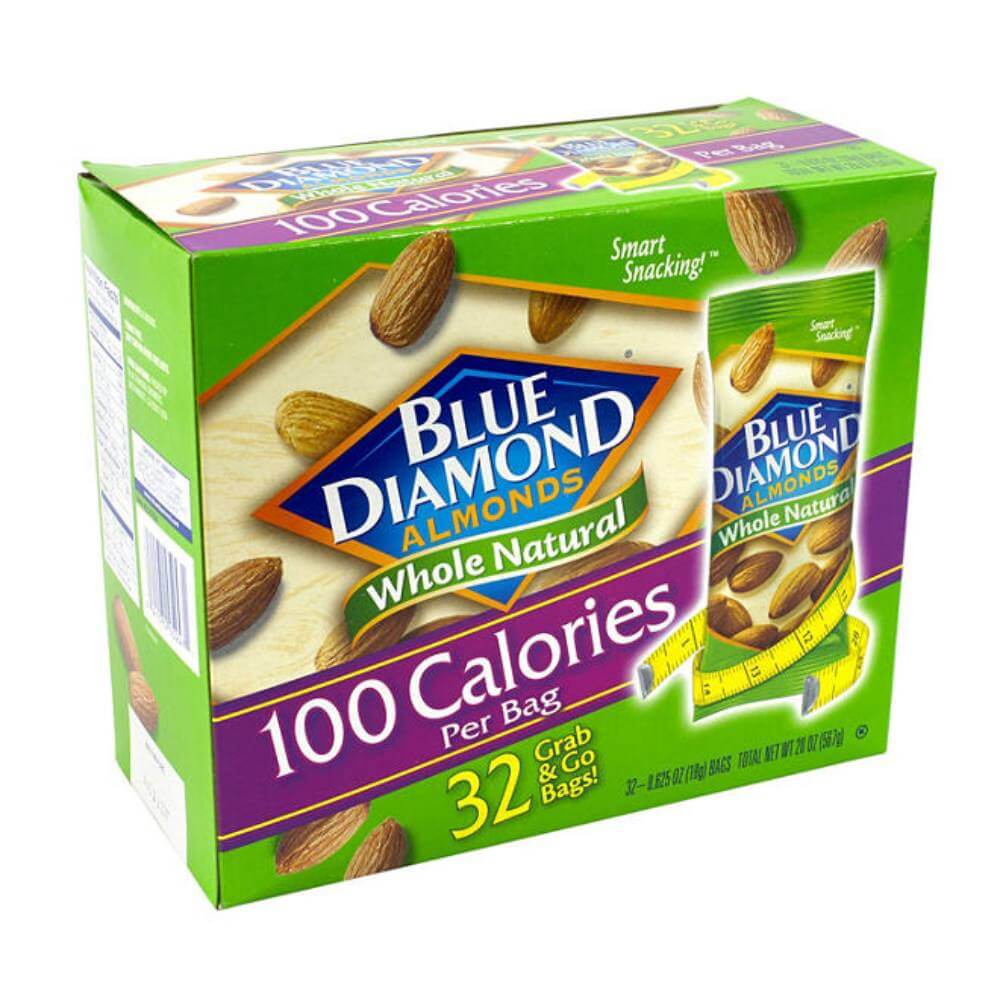 Blue Diamond Almonds Grab-and-Go Bags - 0.625 Oz - 32 Pack Contarmarket
