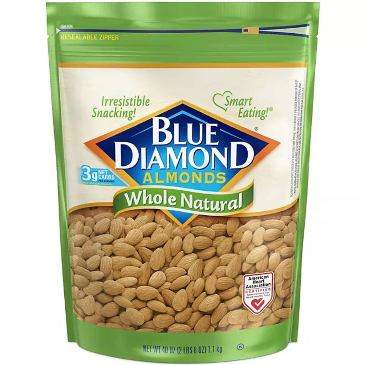 Blue Diamond - Whole Natural Almonds - 40 Oz