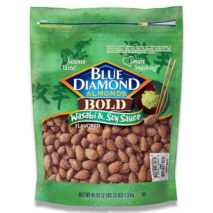 Blue Diamond Wasabi & Soy Sauce Almonds - 45 Oz Contarmarket