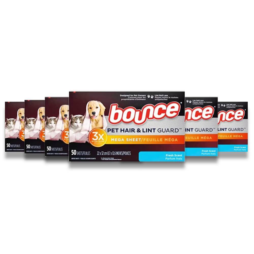 Bounce Pet Hair Guard Dryer Sheets - 50 Ct - 6 Pack Contarmarket