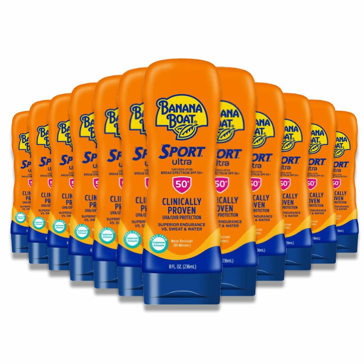 Banana Boat - Ultra Sport Sunscreen Lotion, SPF 50 Lotion - 8 fl oz - 12 Pack